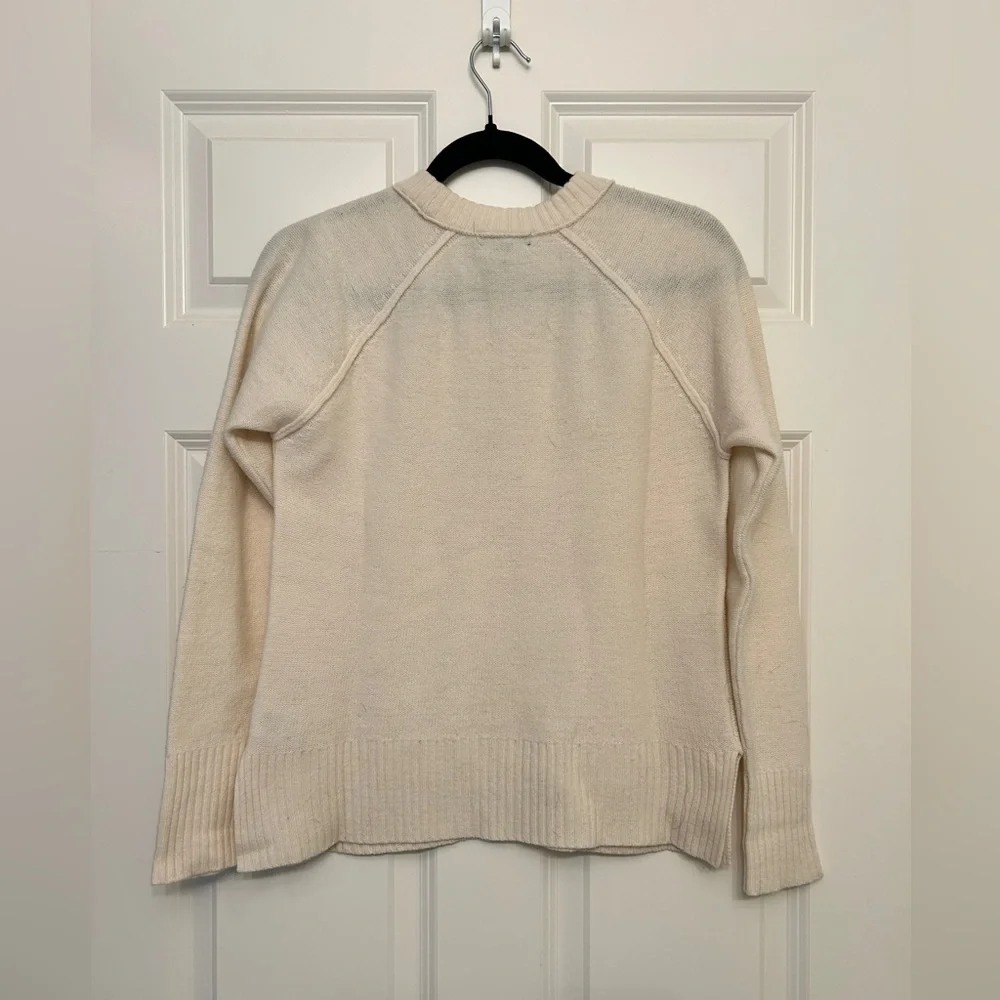 J. Crew Pointelle Cable-Knit Sweater XS